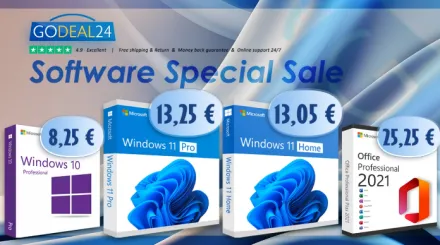 Risparmia alla grande su Microsoft Office e Windows 11 Pro con la vendita flash Godeal24, da adesso a partire da 10 €!