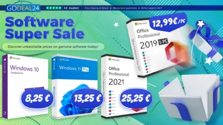 Prezzo ridotto: Microsoft Office 2021 a partire da 15 € e risparmia oltre il 90% con Windows 11 ai saldi di aprile di Godeal24!