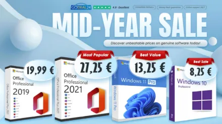 Potenzia la tua produttività con Microsoft Office 2021 a vita a partire da 17 € e Windows 11 Pro a partire da soli10 € su Godeal24