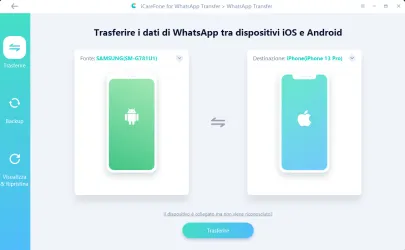 Come trasferire i dati di WhatsApp da Android a iPhone
