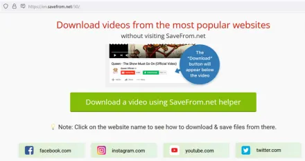 Come eliminare completamente Savefrom.net da Firefox