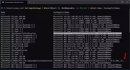 Come rimuovere le app da Windows 11 utilizzando PowerShell