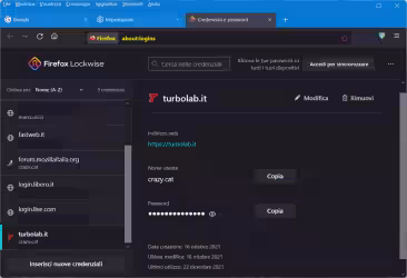 Come impedire l'accesso alla visualizzazione delle password memorizzate da Firefox