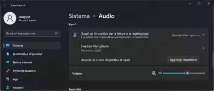 Come creare una scorciatoia per disattivare il microfono più
velocemente