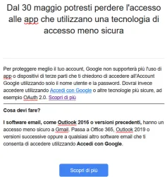 Come abilitare l'accesso di Thunderbird a Gmail tramite token OAuth 2.0