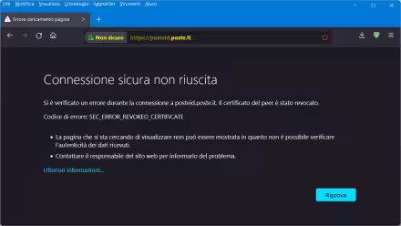 Come superare l'errore SEC_ERROR_REVOKED_CERTIFICATE in Firefox e collegarsi a un sito