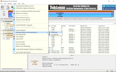 Come creare con DiskGenius una copia del proprio sistema operativo da usare con VirtualBox o VMware