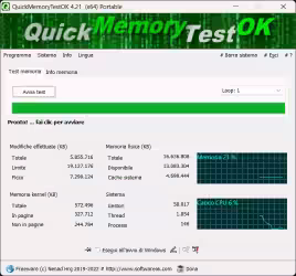 Come testare la memoria RAM del computer con QuickMemoryTestOK