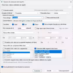 Come ricercare gruppi di chiavi di registro con Regscanner