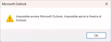Come superare l'errore Impossibile aprire la finestra di Outlook che ne impedisce l'avvio