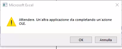 Google drive desktop, Microsoft Excel e il problema dell'azione OLE