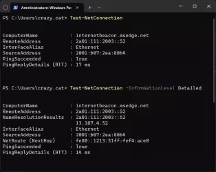Come testare la connessione di rete da PowerShell