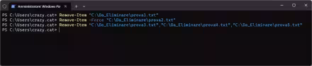 Come eliminare file e cartelle utilizzando PowerShell