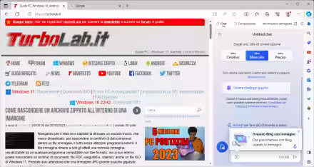 Come togliere Copilot e barra laterale da Microsoft Edge 118