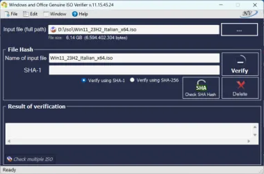 Come verificare l'impronta digitale (hash) delle immagini scaricate di Windows e Office