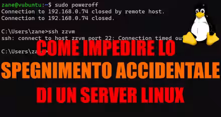 Come disattivare poweroff / shutdown sul server Linux (Ubuntu) e impedire lo spegnimento accidentale