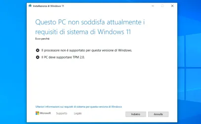 Windows 11: Microsoft pubblica il metodo ufficiale per installarlo su PC incompatibili (ma serve TPM 1.2)