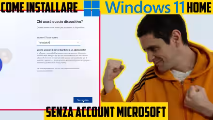 Come installare Windows 11 Home / Pro senza account Microsoft, utilizzando un account offline (account locale) (video)