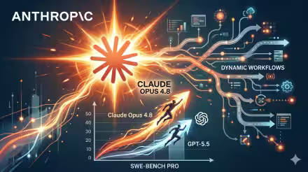 Anthropic lancia Claude Opus 4.8: supera GPT-5.5 su SWE-Bench Pro e introduce Dynamic Workflows (aggiornato: 29 maggio 2026, ore 07:09)