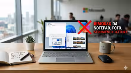 Microsoft rimuove Copilot da Blocco note, Strumento di cattura e Foto. O forse no? (aggiornato: 10 aprile 2026, ore 14:41)