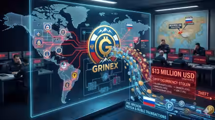 Furto cripto all'exchange "Grinex": bottino da 13 milioni di dollari, accuse alle intelligence occidentali (aggiornato: 19 aprile 2026, ore 15:22)