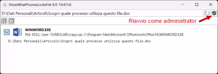 Scopri quale processo di Windows utilizza un file o una cartella