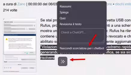Come visualizzare/nascondere le nuove componenti chatbot IA da Firefox 136
