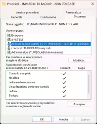 Come eliminare l'Account sconosciuto dalle proprietà di un file o di una cartella