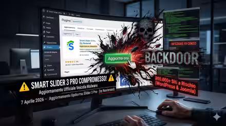 Smart Slider 3 Pro per WordPress e Joomla compromesso per veicolare malware - come controllare se il tuo sito è in pericolo (aggiornato: 10 aprile 2026, ore 07:48)