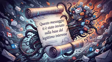 Email di spam: la frase "Questo messaggio ti è stato inviato sulla base del legittimo interesse" non ha alcun valore (rimane comunque spam) (aggiornato: luglio 2026)