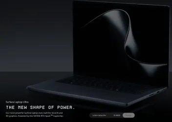 Surface Laptop Ultra è ufficiale: 15 pollici, chip Nvidia RTX Spark, prezzi da 2.599,99 $ (aggiornato: 8 ottobre 2026, ore 09:02)