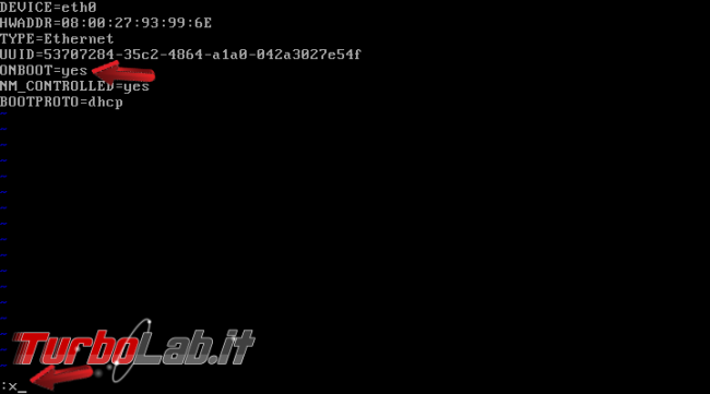 Abilitare accesso Internet interfaccia rete (eth0) CentOS 7