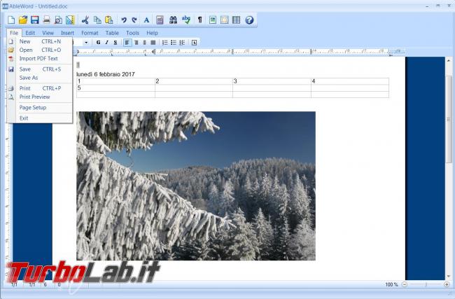 AbleWord permette modificare file PDF