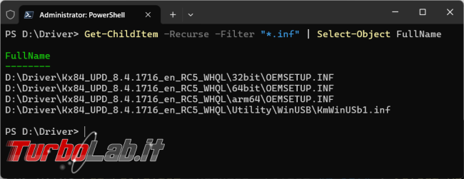 Aggiungere rimuovere stampante Kyocera PowerShell