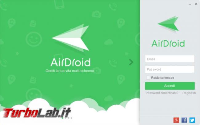 Airdroid puoi comandare dispositivo Android computer