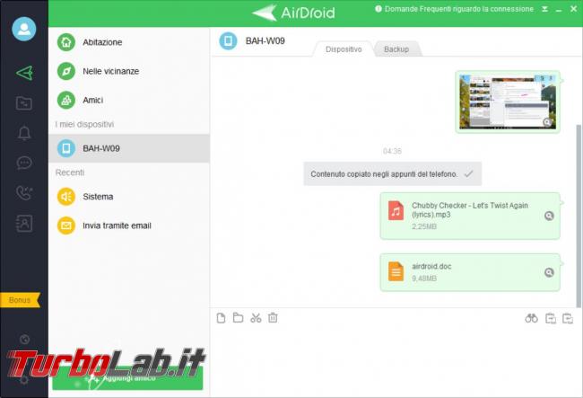 Airdroid puoi comandare dispositivo Android computer