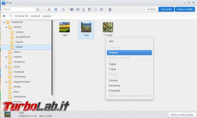 Airdroid puoi comandare dispositivo Android computer