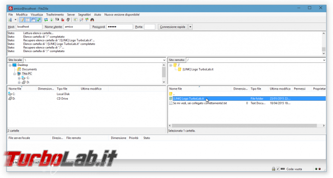 alias/link FileZilla Server: abilitare accesso cartelle esterne &quot;home&quot; - filezilla client alias