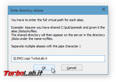 alias/link FileZilla Server: abilitare accesso cartelle esterne &quot;home&quot; - filezilla server alias