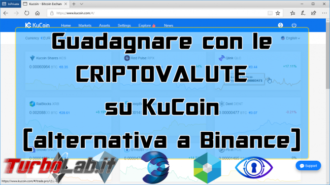 Alternativa Binance - Video guida KuCoin comprare criptovalute (RaiBlocks, Dent, KuCoin Shares)