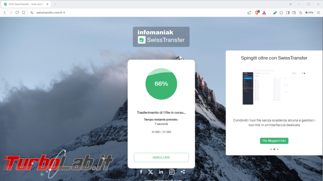 alternativa WeTransfer inviare file grandi dimensioni (video) - swisstransfer (4)
