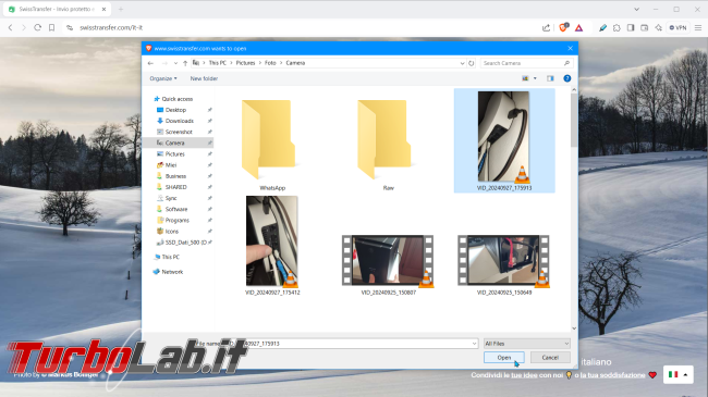 alternativa WeTransfer inviare file grandi dimensioni (video) - swisstransfer (7)