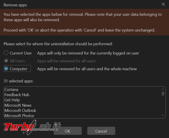 &amp;amp; AppBuster rimuove reinstalla app Windows 10 11