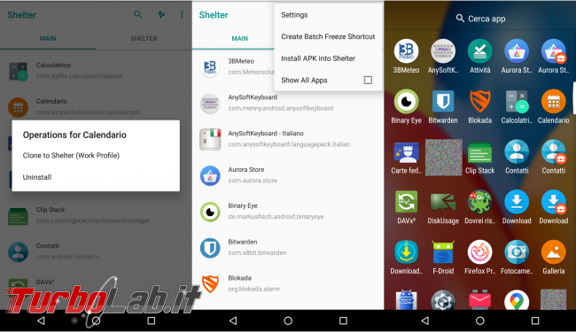 Android, confina app spione profilo separato: guida Shelter [no root]