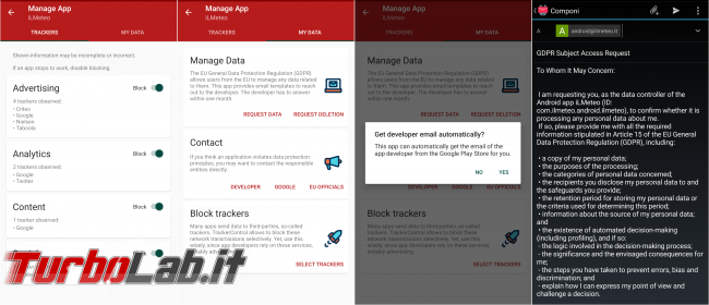 Android: controlla ( blocca) app ti spiano TrackerControl