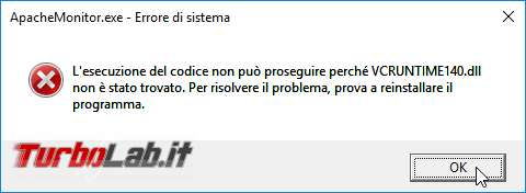 Apache (web server): risolvere errori The requested operation has failed!, AH00526: Syntax error on line, AH00072: make_sock: could not bind to address 0.0.0.0:80, AH00558: Could not reliably determine the server's fully qualified domain name