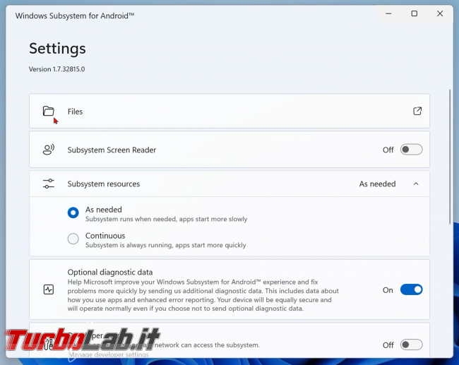 App Android PC Windows 11: Grande Guida Sottosistema Windows Android (WSA) (video)