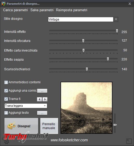 Applicare effetti particolari vintage foto