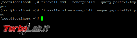 Aprire porte firewall Linux CentOS - guida rapida firewalld - linux firewalld query-port