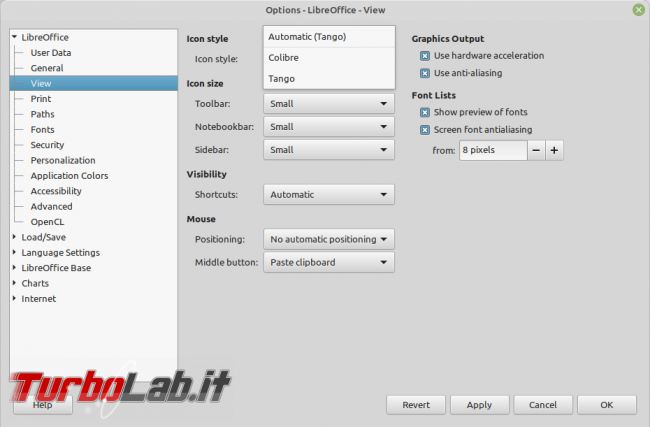 Arricchiamo stile suite LibreOffice ambiente Linux Mint